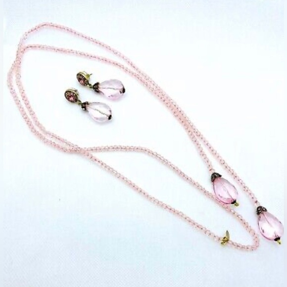 “Lux Be a Lady" Crystal Lariat Necklace and Pierced Earring Set by Heidi Daus - Picture 12 of 13
